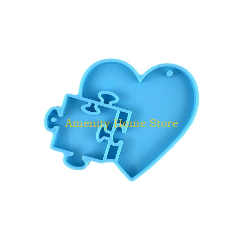 

F26C Key Buckle Silicone Pendant DIY Crystal Dropper Mold Ornament Silica Gel Mold Ornament Jewelry Pendant Decoration Mold