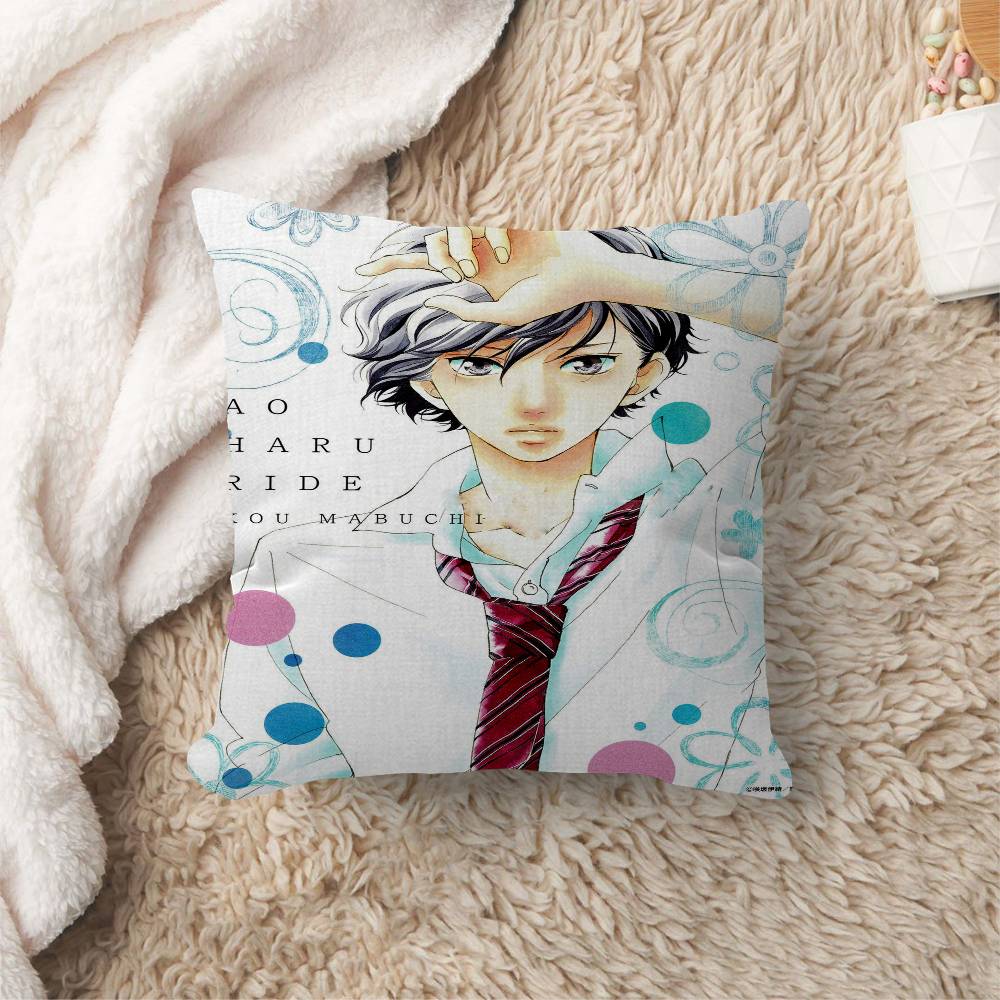 Blue Spring Ride Cartoo Pillowcases Home Bedding Decorative Pillow Cover Wedding Super Soft Pillow Case