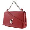 Louis Vuitton Rock Me BB Shoulder Bag M51202 2WAY Ruby Red Calfskin Women Used