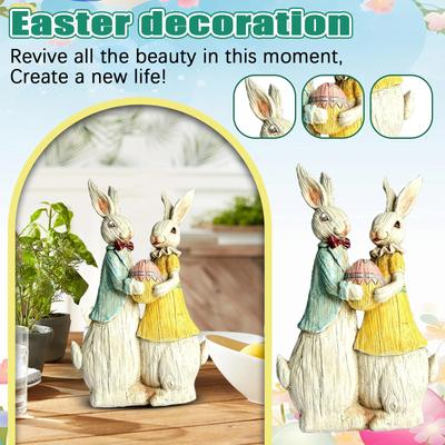 Paashaas Bloemenhouder Hars Ambacht, Decoratief Item voor Huis en Studie, Tuin en Ornament