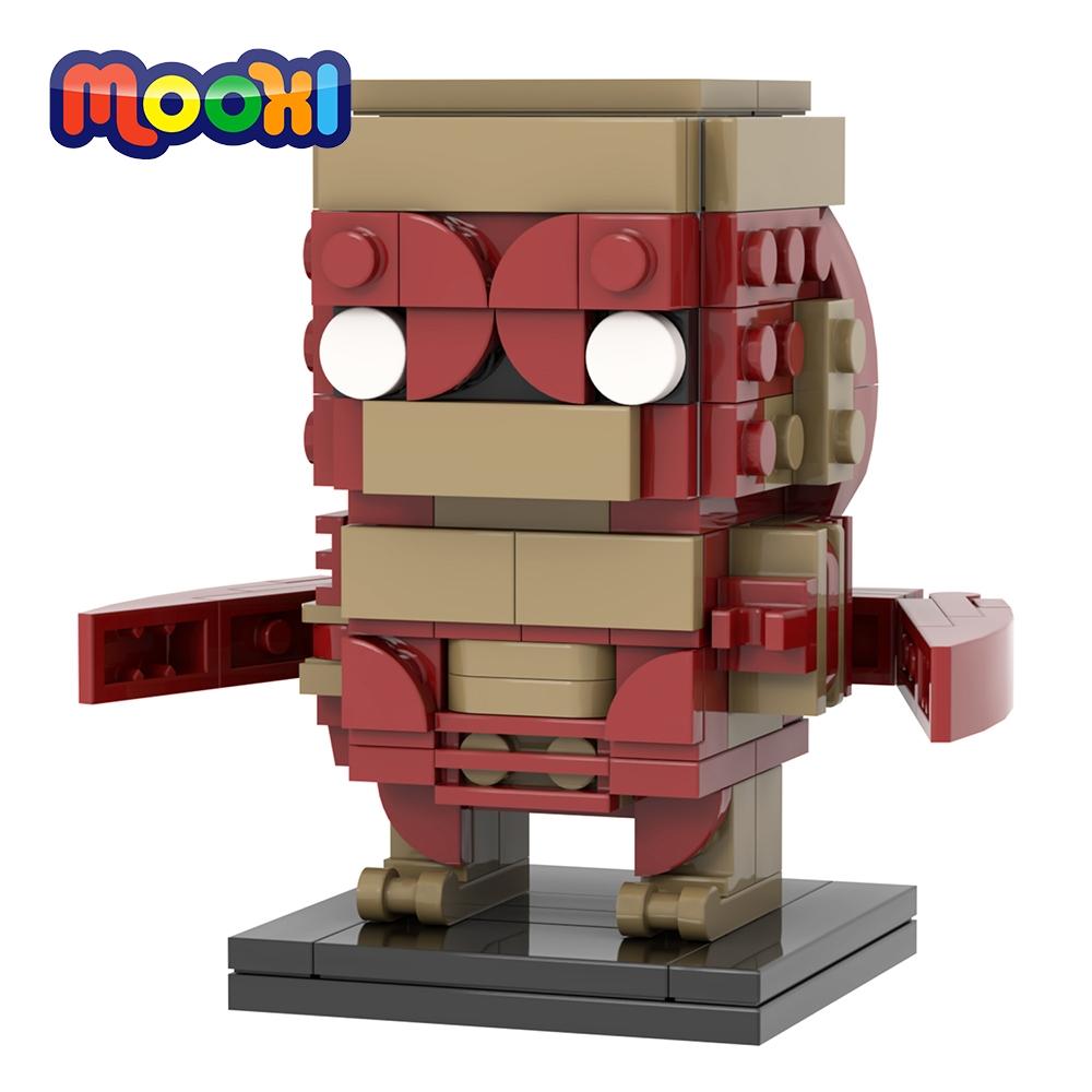 MOOXI Monster Demodog Stranger TV-Serienfigur Brickheadzed Thing Bausatz Erwachsenen Bausteine Set Kinderspielzeug MOC Stein Geschenk