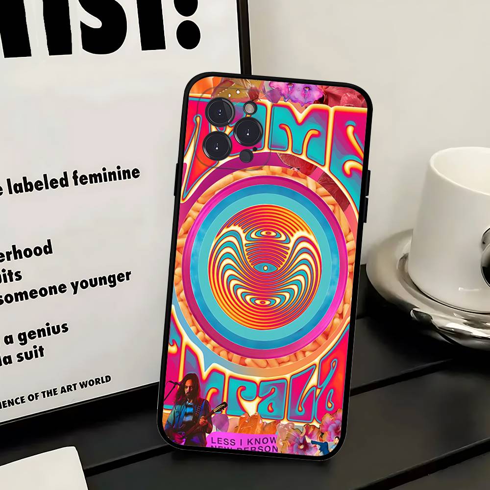 

Popular Band T-Tame I-Impala For Iphone 17 16 15 11 13 14 Pro Max Plus 12 Mini Black Shell Cover Phone Case iPhone 14pro max