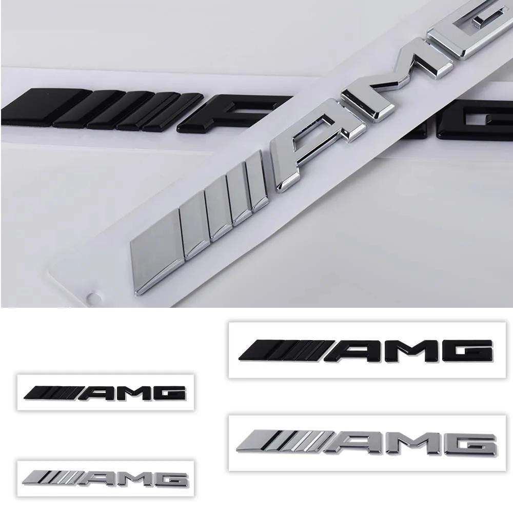 3D AMG Badge Car ABS Rear Trunk Sticker Decoration Accessorie for Mercedes Benz W108 W124 W126 W140 W168 W169 W176 W177 W212 GLA