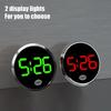 Car Clock Luminous Automotive Electronic Clock Internal Stick-On Digital Watch With TouchSwitchs Large LED Display Auto Ornament