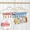 Set of 4 Hanger Pins, BetterJonny Travel Portable Clothespins, Travel Laundry Accessories, Foldable Portable Hat Hanger, 24 Pins Storage, Travel and H