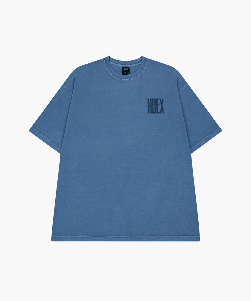 HDEX Crack Printed Pigment Short Sleeve (Pigment Ash Blue)