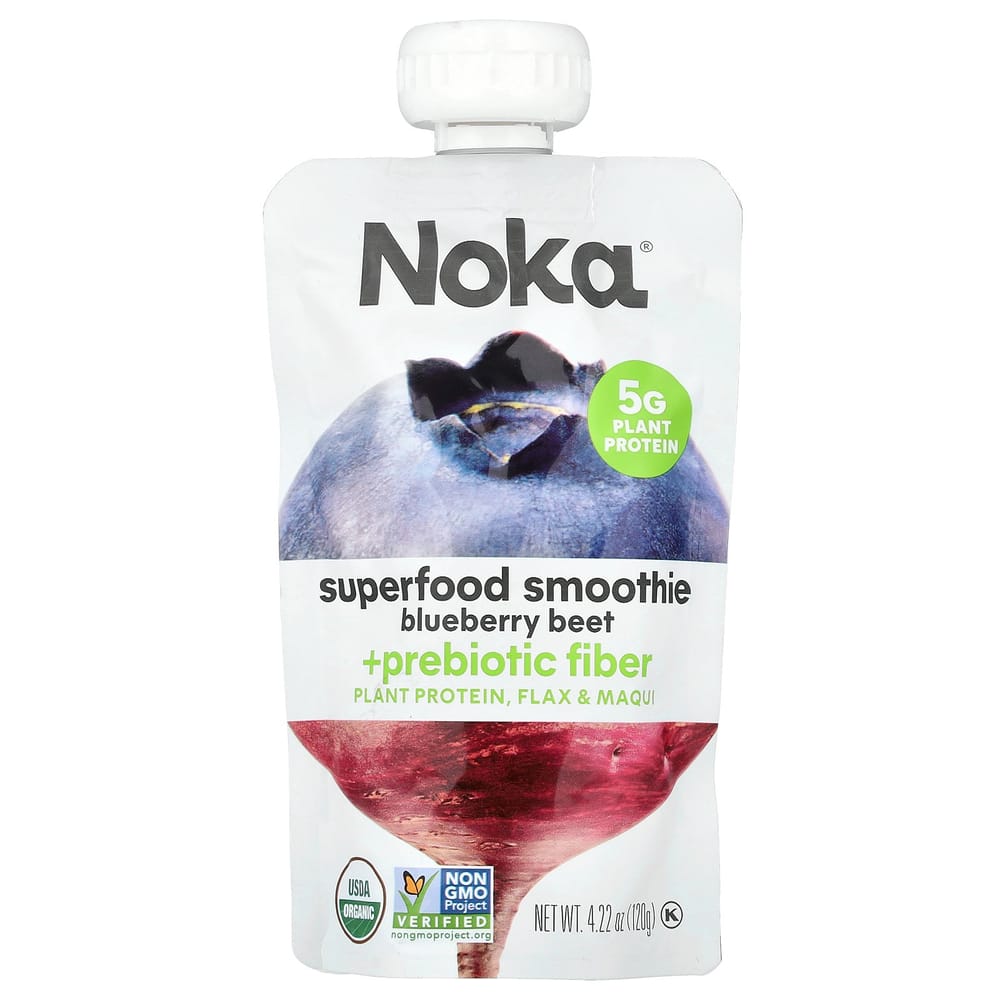 iHerb Superfood Smoothie + Prebiotic Dietary Fiber Blueberry Beet 120g (4.22oz)