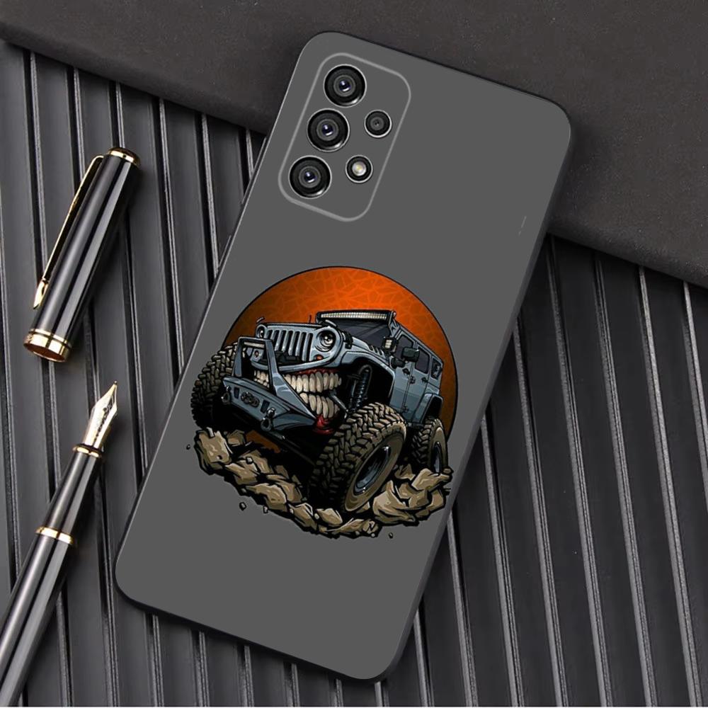 J-Jeeps off road SUV Phone Case For Samsung Galaxy A13,A21s,A22,A31,A32,A52,A53,A71,A80,A91 Soft Black Shell