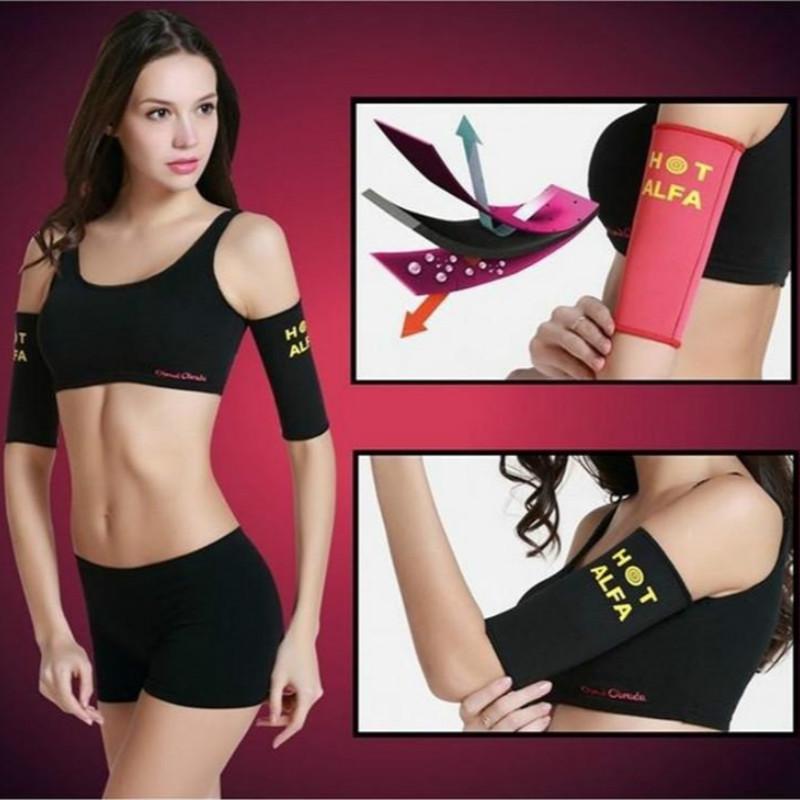 Women Slimming Arm Shaper Sweat Arms Supportors Warmer Beauty Body Neoprene Belt Lift Arms Wrap