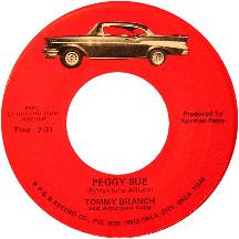 

7-дюймовая пластинка TOMMY BRANCH & AMERICAN HOLLY - Peggy Sue / Oh Boy! 46720 BP & B Запись C 1980 US Рок Б/У