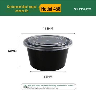 Disposable Round Takeaway Food Containers with Lids