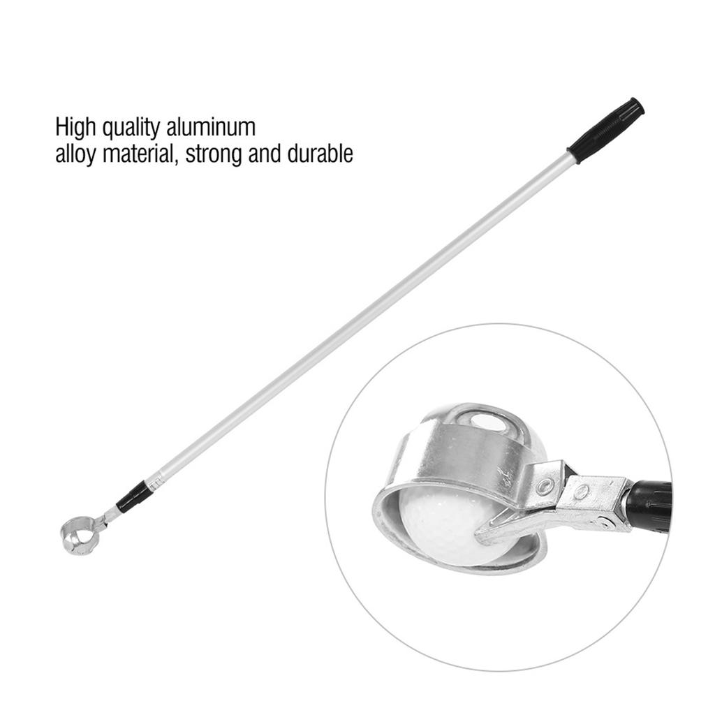 Durable Golf Ball Pick Up Claw Balls Grabber Retriever Golfer Tackle Accessory 3 Sections