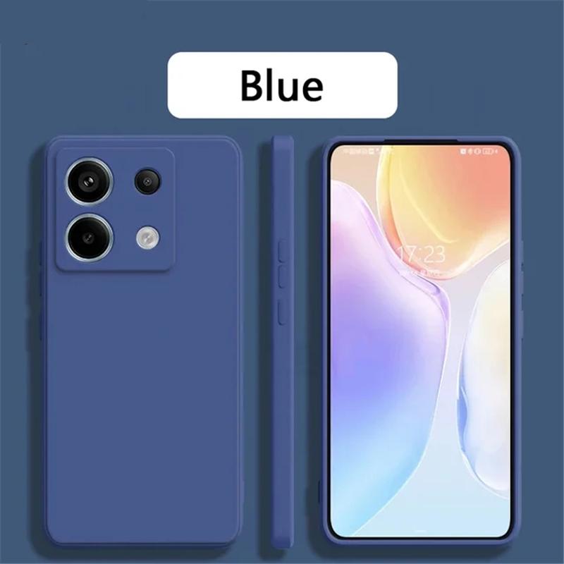 Candy Color měkké tekuté silikonové pouzdro na telefon Xiaomi Redmi Note 13 Pro Plus 13C K70E Poco X6 Pro 4G 5G Nárazuvzdorný objektiv Ochrana fotoaparátu TPU kryt