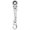   Portable Ratchet Wrench Keychain Lightweight 10mm Flexible 180 Degree Rotating Head for Car Auto Tuning Accessories