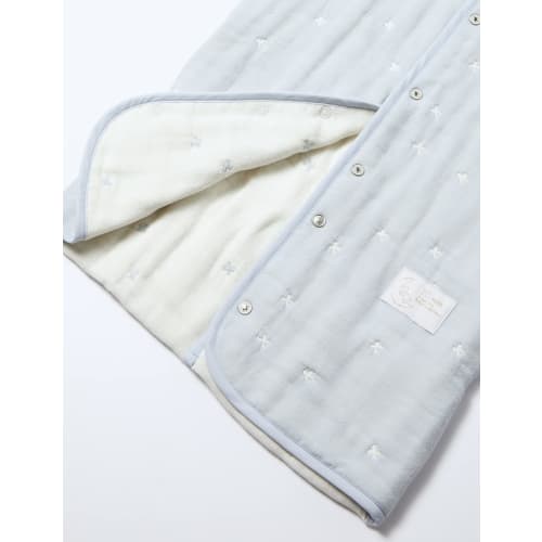 10mois  Dimoi  6way Sleeper Fluffy Gauze  6-layer Gauze  Powder Blue 22151021