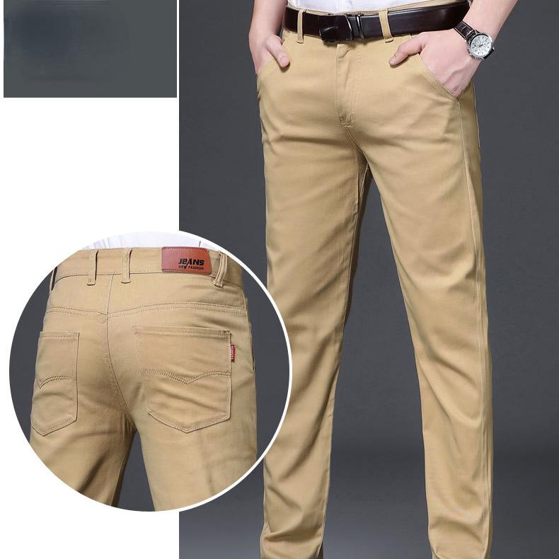 Men's  Fashion Business Casual Suit Pants Long Pants Men's Elastic Straight Sleeve Formal Pants Plus Size 28-38