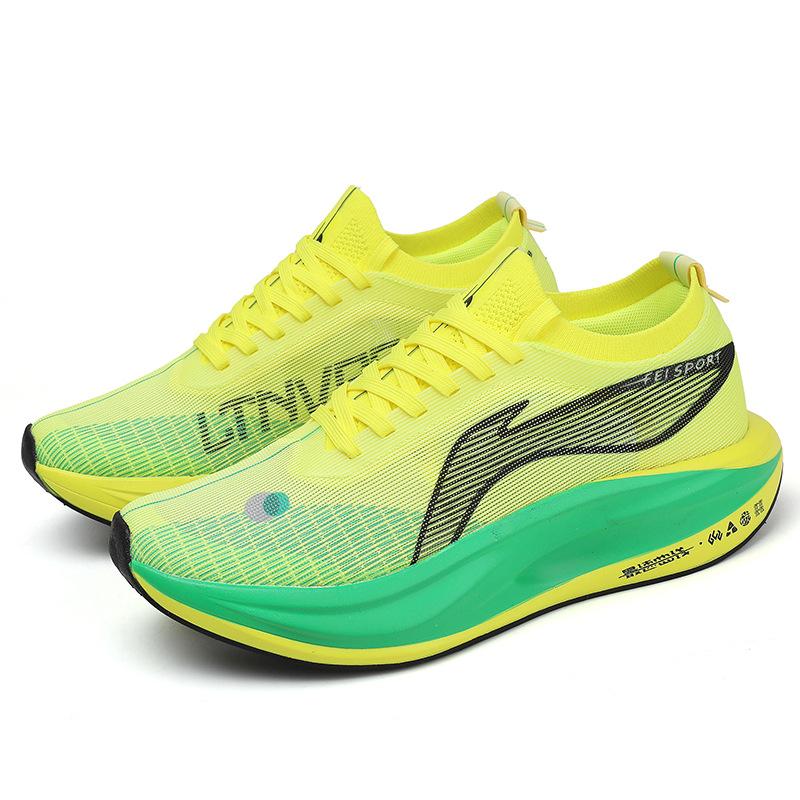 5E bėgimo bateliai sporto treniruotėms bėgimo bateliai vyriški amortizuojantys didelio atšokimo anglies plokštelės lenktyniniai bateliai