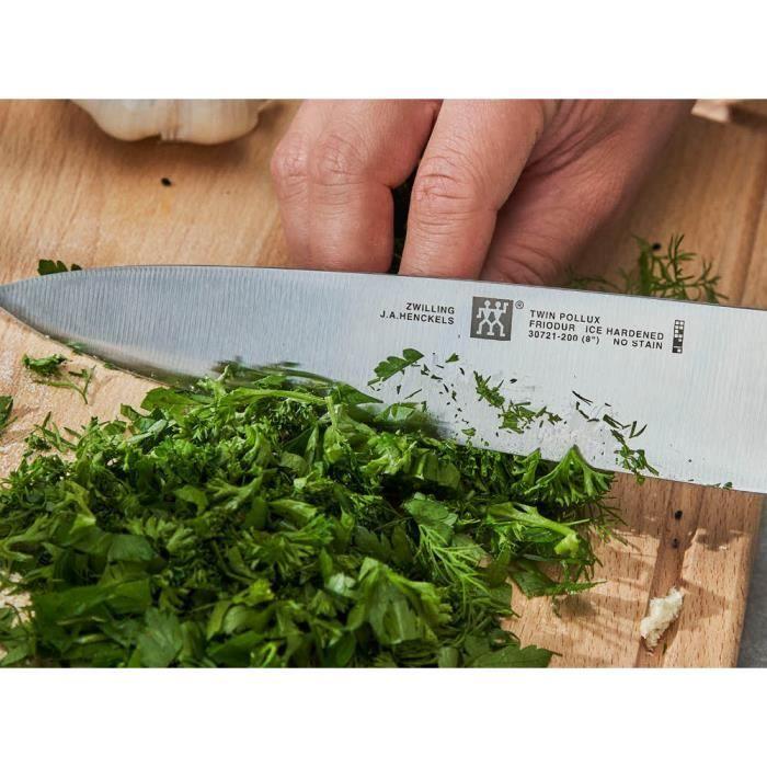 ZWILLING Twin Pollux - Bloc de Couteaux (5 Couteaux + 1 Bloc de Bois)