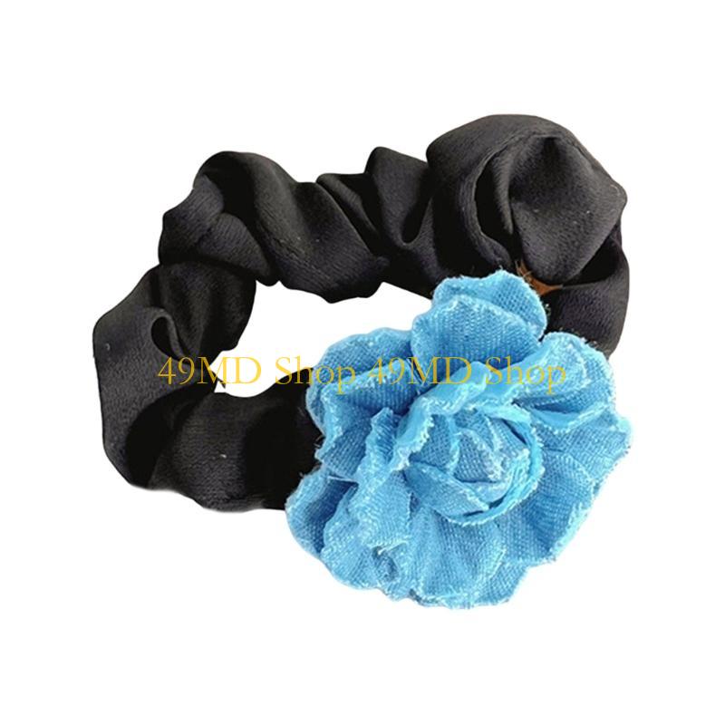 

49MD Delicate Camellia Headpiece Elegant Beautiful Headbands Comfortable Hair Hoop Camellia Hair Accessory