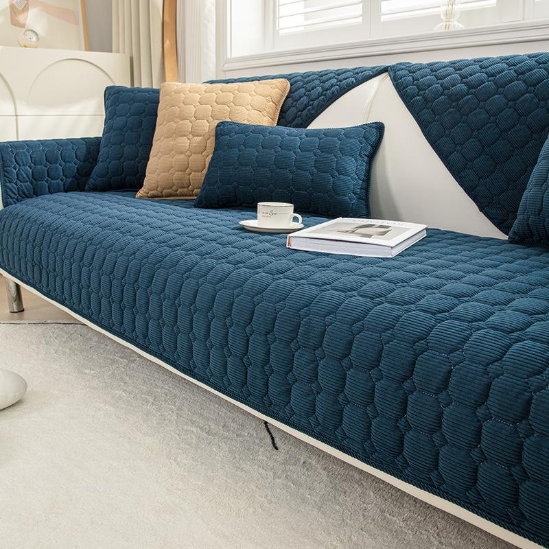 Winter Corduroy New Sofa Cushion Thickened Sofa Cover Simple Four-Season Universal Non-Slip Seat Cushion Sub-Cover Cloth Towel