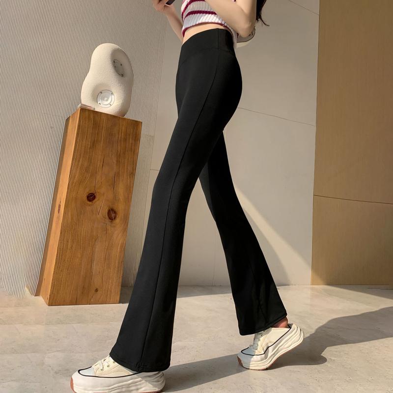 Haifischhose Schlaghose Damen Oberbekleidung Leggings Hohe Taille Bauch Hufeisenhose