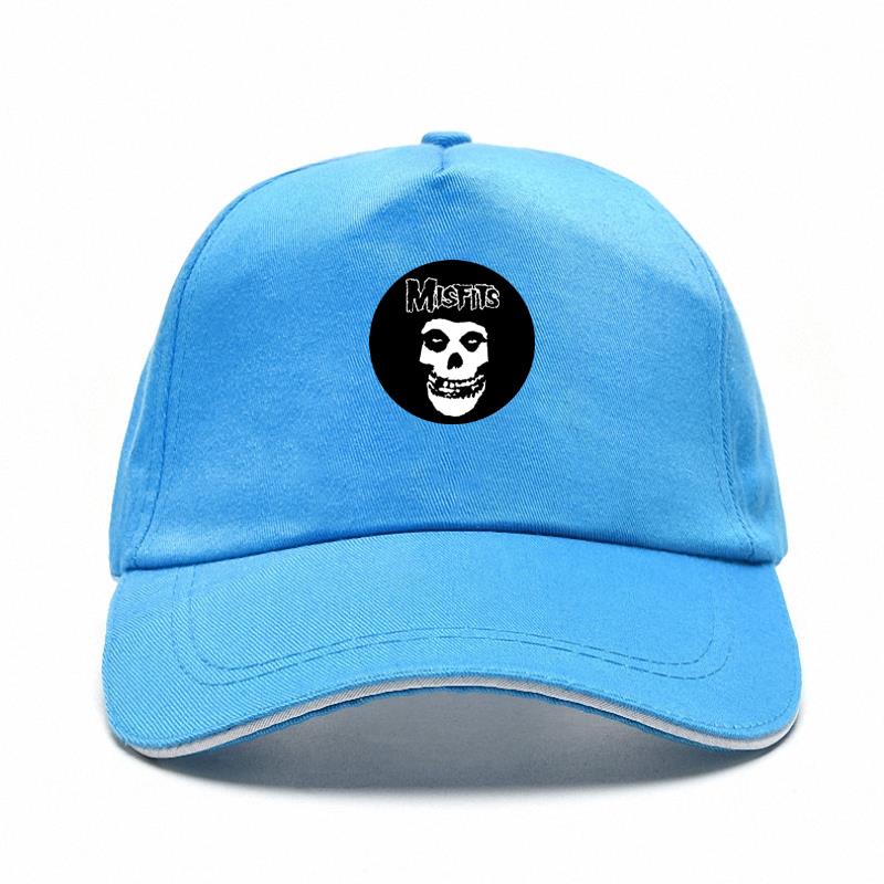 new Unisex's hip-hop punk skull misfits Baseball Cap Fashion brand Rock hip-hop cap punk band hat snapback