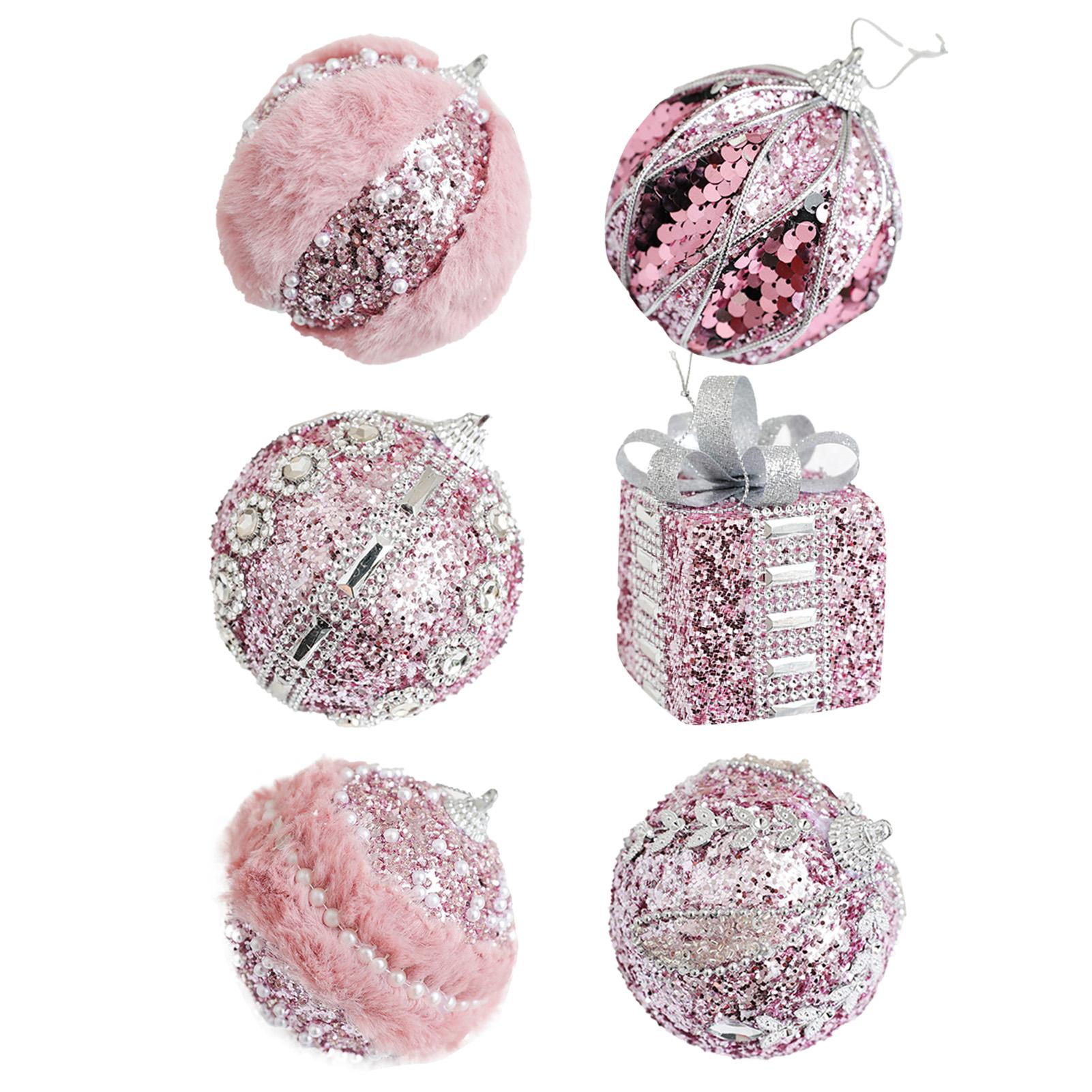 

Christmas Decorative Hanging Ball Convenient to Install Sparkling Ball Ornaments Suitable for Home Office Shop 6