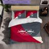 RB Leipzig Football 3 Piece Bedding Set Soft Duvet Cover Set with Pillowcases Printed Bedroom Decor Set for Home
