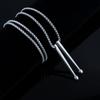 Jazz Band Drumsticks Pendant Necklace for Men Trendy Rockers Jewelry Stainless Steel Hip Hop Style Accessory