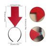 [TTETNLY] Arrow Headband, Creative and Fun Anti-Lost Arrow Headband, Role-Playing Headdress, Shooting Prop (Red Arrow)