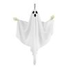 Hanging Ghost Decoration Halloween Outdoor Flying White Cloth Ghost with Bendable Skeleton Hands for Front Porch Yard Tree Decor