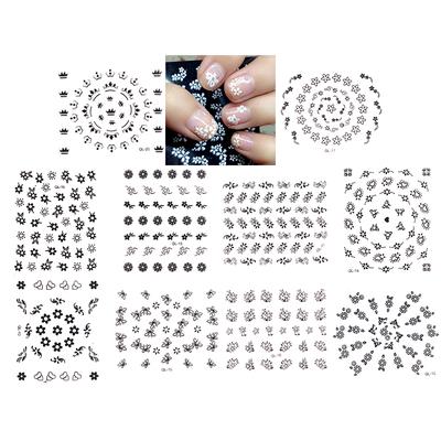 3D Nail Art Transfer Stickers 30 Sheets Flower Decals Manicure Decoration Tip