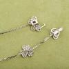 New Hot Brand Vintage Necklace Luxury Jewelry For Women Romantic Clover Fortunately Wedding Charms Pure 925 Sliver Necklaces