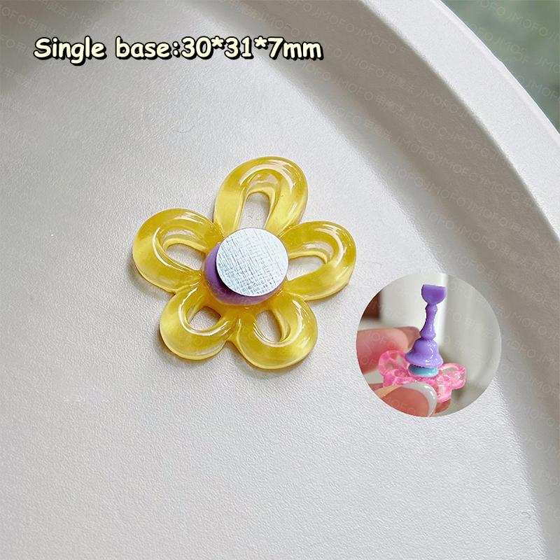 Flowers Nail Stand For Press On Nails Acrylic Shower Shelves Nail Display Magnetic Holder Manicure Organizer Tools
