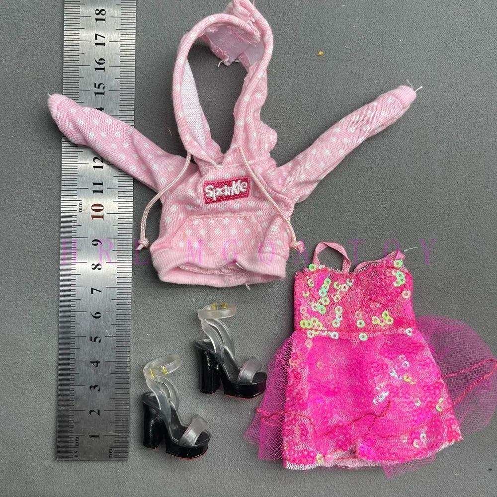 Original Multi Style Rainbow Middle School 28cm Doll Clothes and Shoes Set Fashion Dressing Girls' Holiday Gift Toys