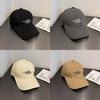 Embroidered Letter Baseball Cap Female Wide Brim Breathable Fabric Daily Use