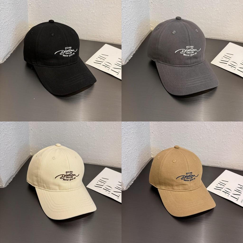 Embroidered Letter Baseball Cap Female Wide Brim Breathable Fabric Daily Use