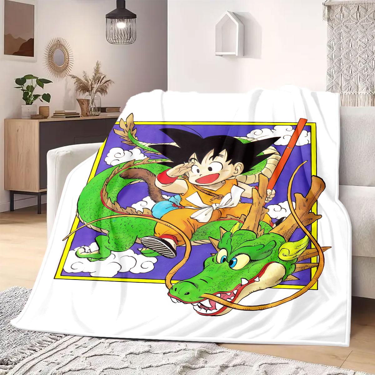 

DragonBall anime Flannel Blanket Warm,Comfortable,Suitable for Bedrooms,Sofas,Beds,Chairs,Picnics,Travel 75x90cm
