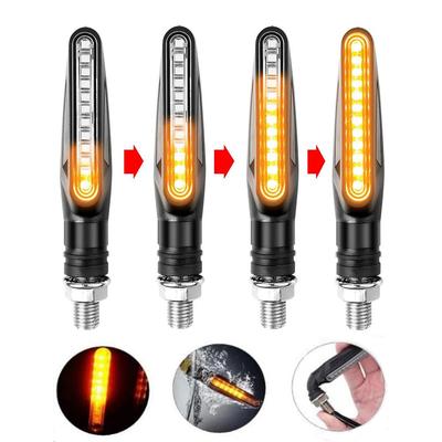 2 pièces LED clignotant de moto clignotant lumière étanche feux arrière lampes Super lumineux haute transparence clignotant accessoires de moto