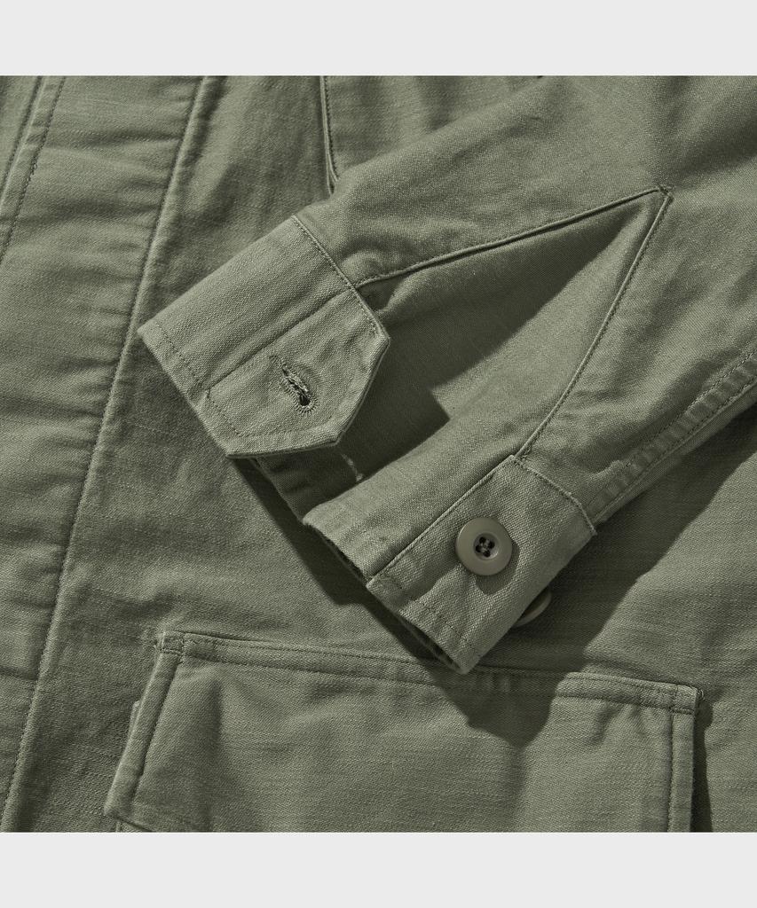 Vdr Back Sateen Cotton Jungle Fatigue Jacket [Swamp Green]