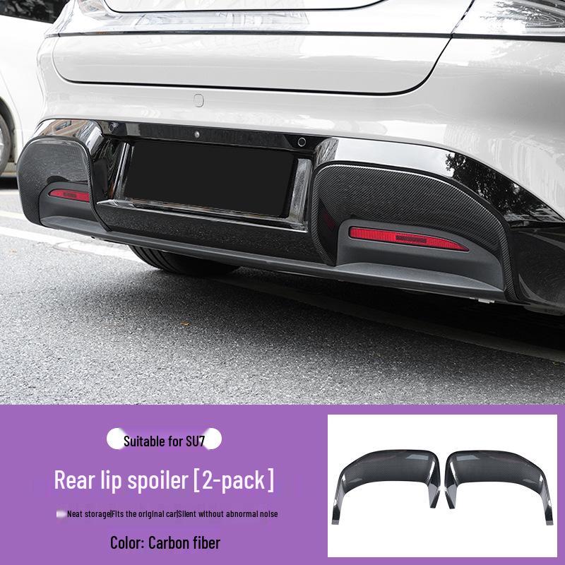Xiaomi SU7 Front Fog Light & Bumper Decorative Carbon Fiber Frames, Fog Light Covers & Modification Accessories.