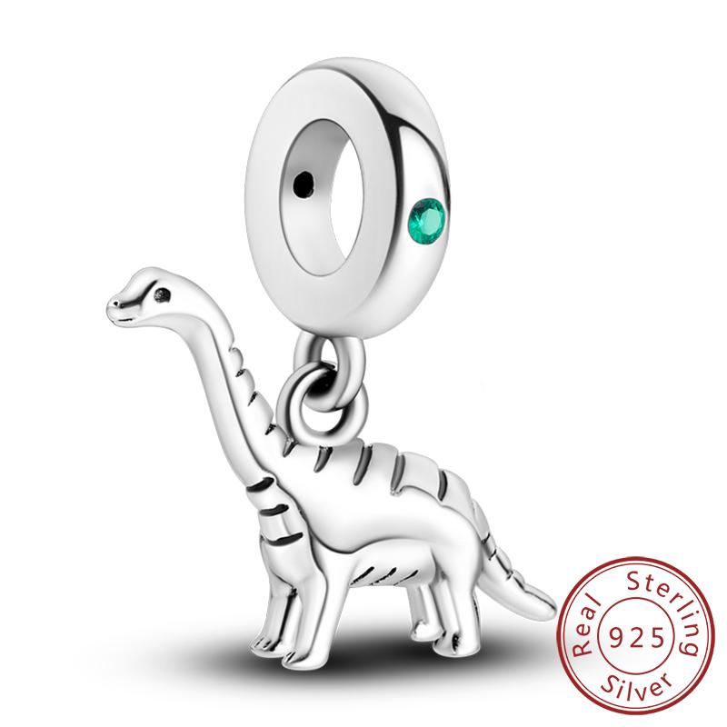 Copper Charms Beads Cute Fire Dragon Shaped Chameleon Charms Fit Original Pendants Bracelet Diy Women Jewelry Gift