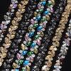 1Yard/90cm Rhinestone Border DIY Multi-color Crystal Diamond Ribbon Versatile Self-adhesive Rhinestone Chain
