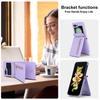 Zipper Wallet Vertical Cards Solt Crossbody Case for Samsung Galaxy Z Flip 7 SE 6 5 4 Shoulder Strap Lanyard Holder Purse Cover