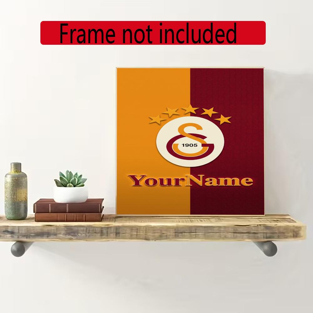 Galatasaray Customize Your Name Diamond Painting Round Diamond Diy Frameless Holiday Artwork Suitable For Home Office Wall Decoration