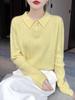 Women's 100% Pure Wool Thick Cable Knit Sweater - Autumn/Winter Loose Fit Fashion Base Layer