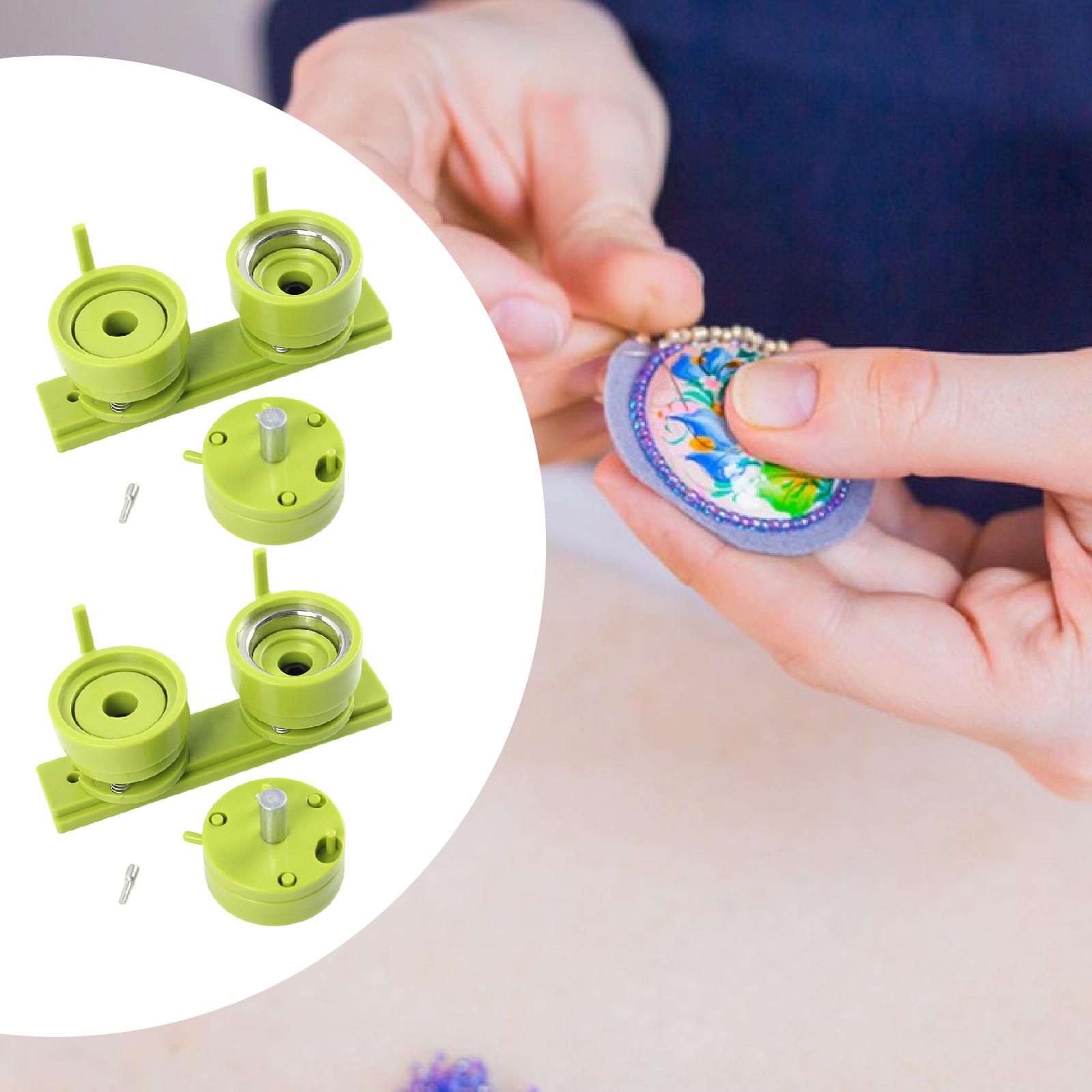 

Convenient Button Maker Mould ABS Plastic Badge Press Die Kit for Hobby Craft and DIY Projects 3.7cm