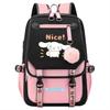 Big-Eared Puppy Cartoon Periphery Korean Version Of Junior High School Cute Large-Capacity Load Reduction Backpack