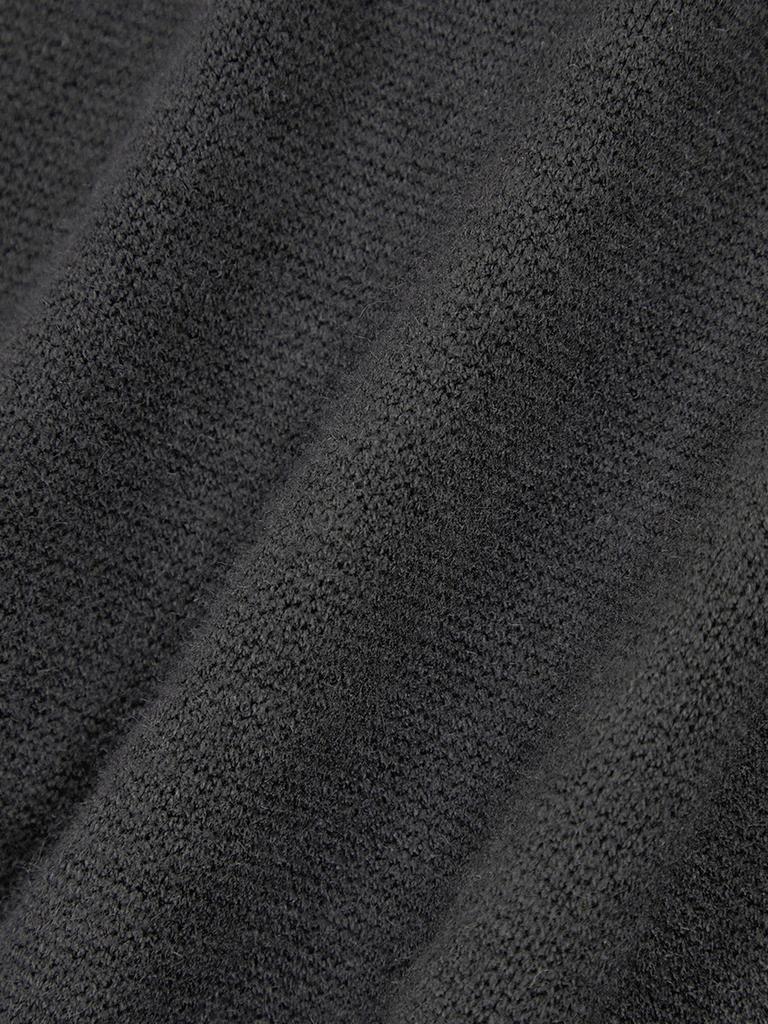 Jeimiweseuteu Henley Neck Pocket Knit Sweatshirt (Black)
