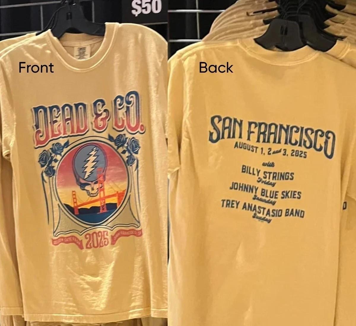 Dead and Company San Francisco August 2026 shirt Reprint XXXXL
